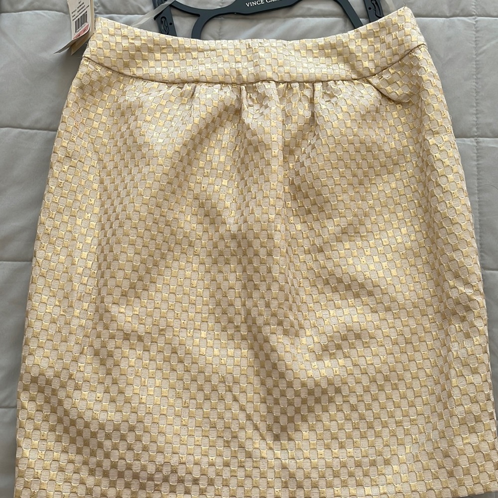 Ivory/ gold skirt .